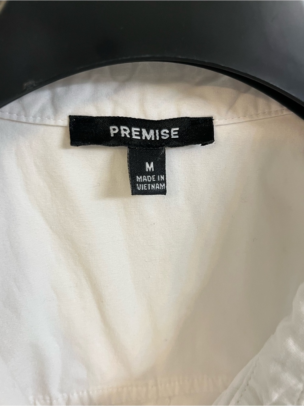 Premise White Sleeveless Button-Down Collared Top m - Picture 6 of 6